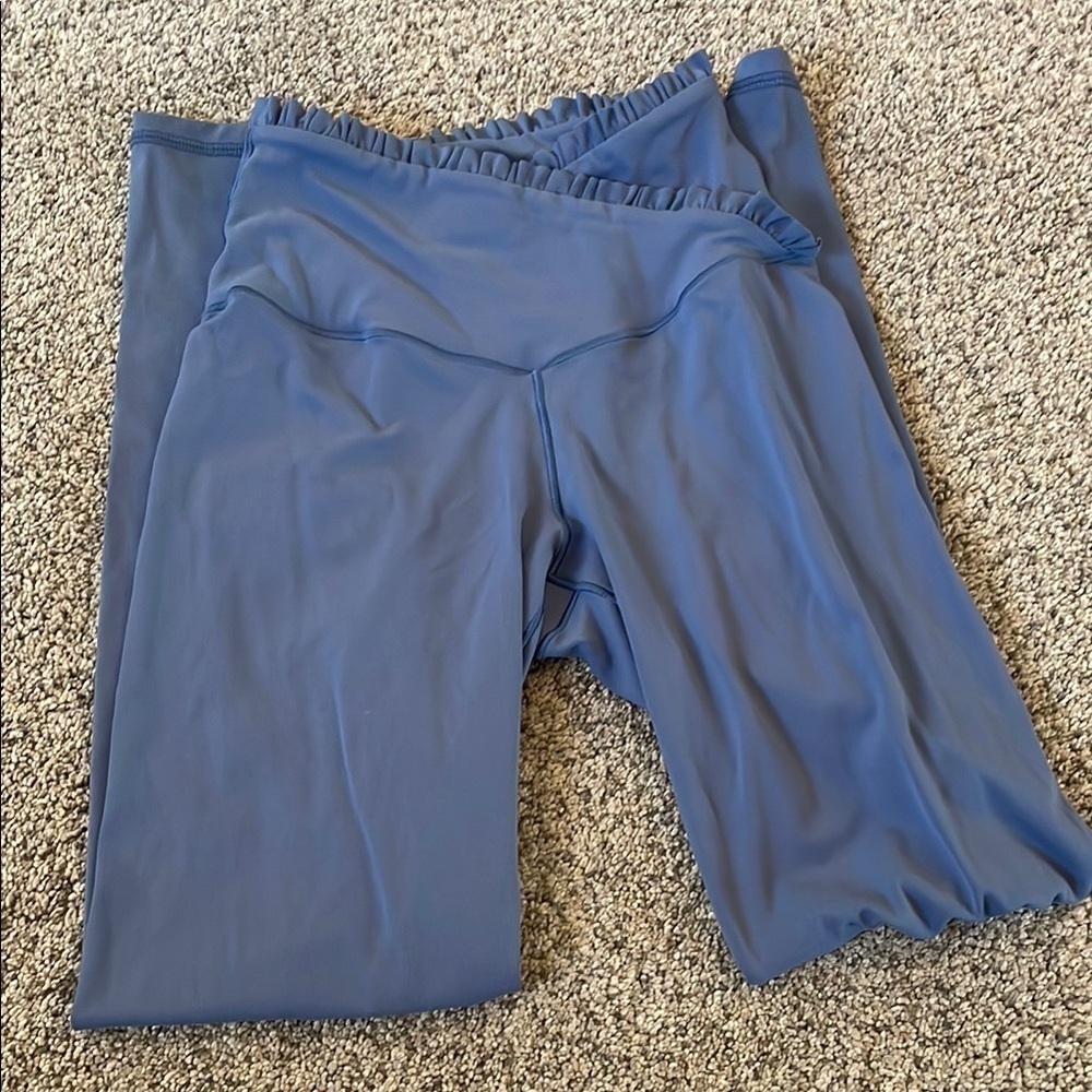 Aerie offline real me xtra high rise 7/8 blue leggings small